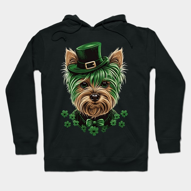 Yorkshire Terrier St. Patrick's Day Hoodie by JayD World